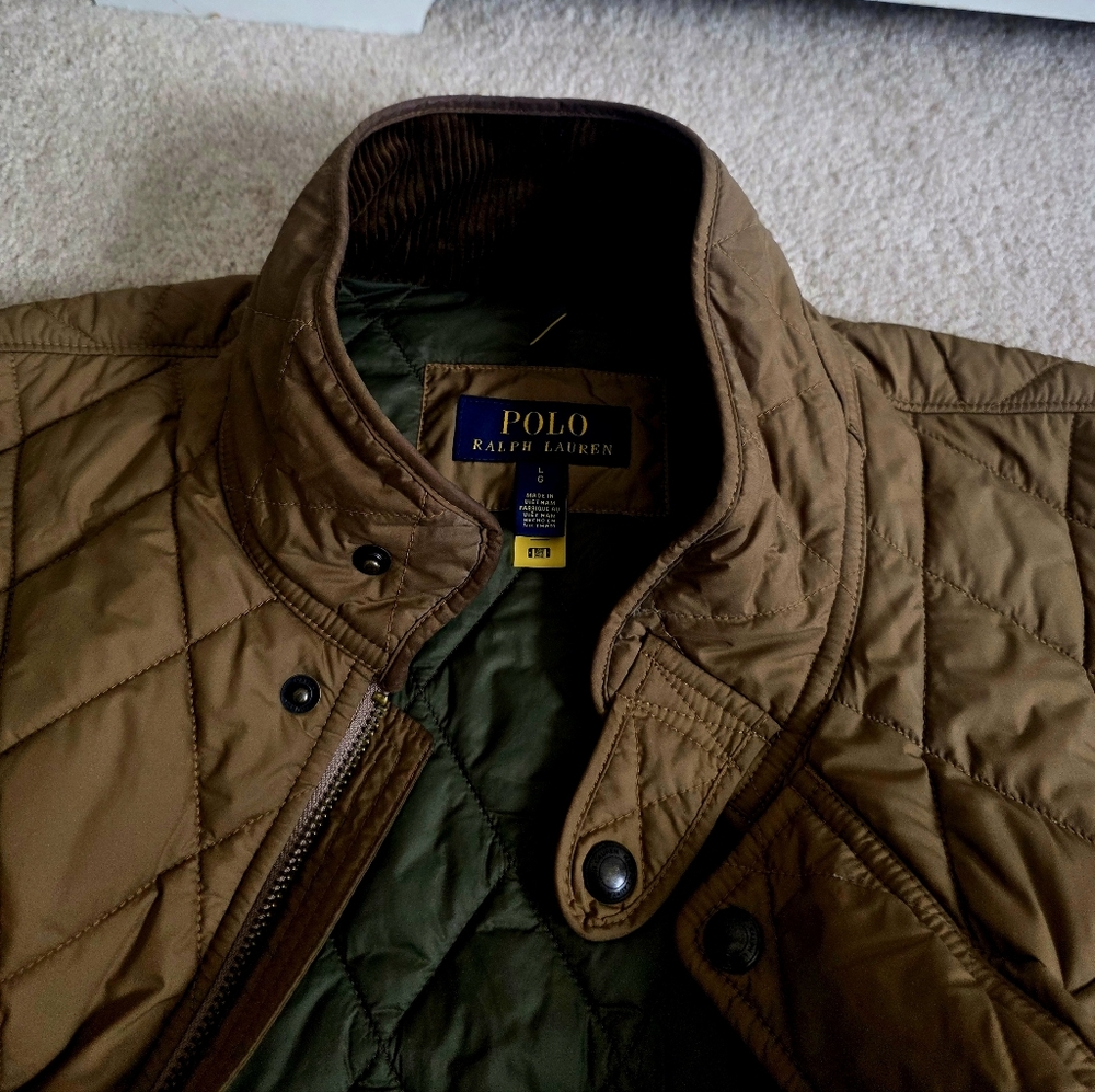 Ralph Lauren Polo Men's Beige Quilted Jacket/Vest